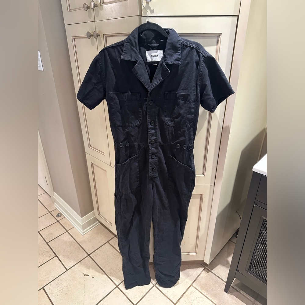 Black Short Sleeve Jumpsuit